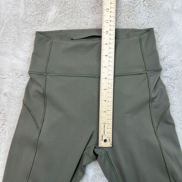 Lululemon In Movement Tight Leggings High Rise 25” Inseam Womens 4 Olive Green - Picture 7 of 10